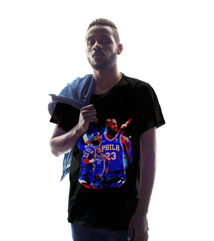 LeBron James Phila 23 Philadelphia 76ers Dunking Crypto Com T-Shirt