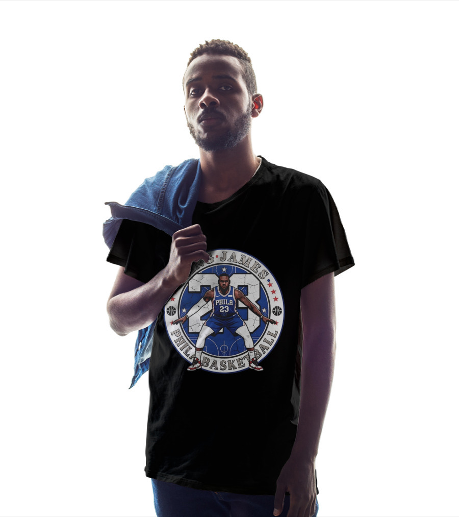 King James 23 Phila Basketball Philadelphia 76ers LeBron James T-Shirt