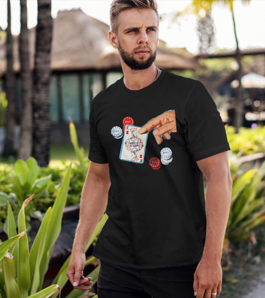 Philadelphia 76ers King Playing Card LeBron James The Last Hand T-Shirt