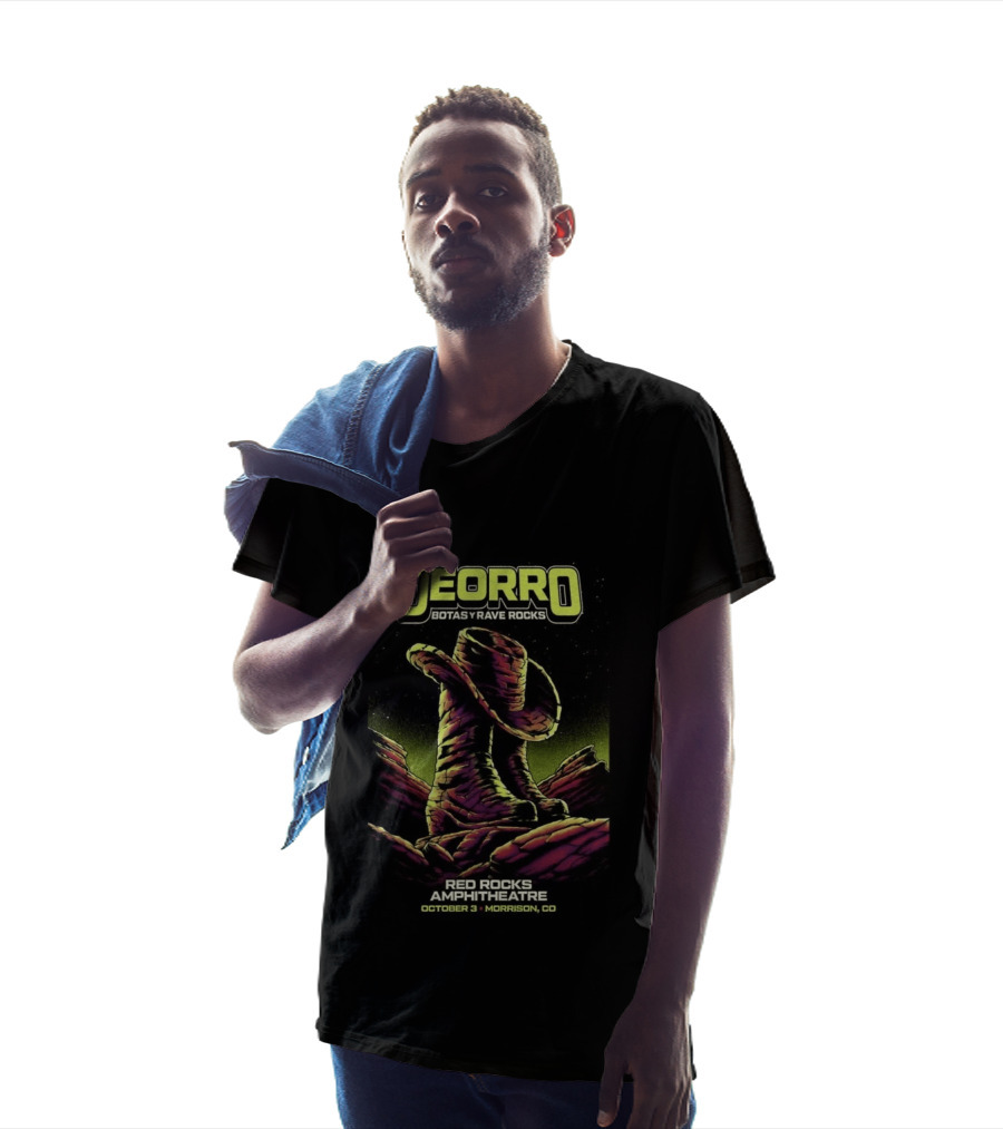 Deorro Botas Y Rave Rocks Red Rocks Amphitheatre October 3 Morrison CO 2026 T-Shirt