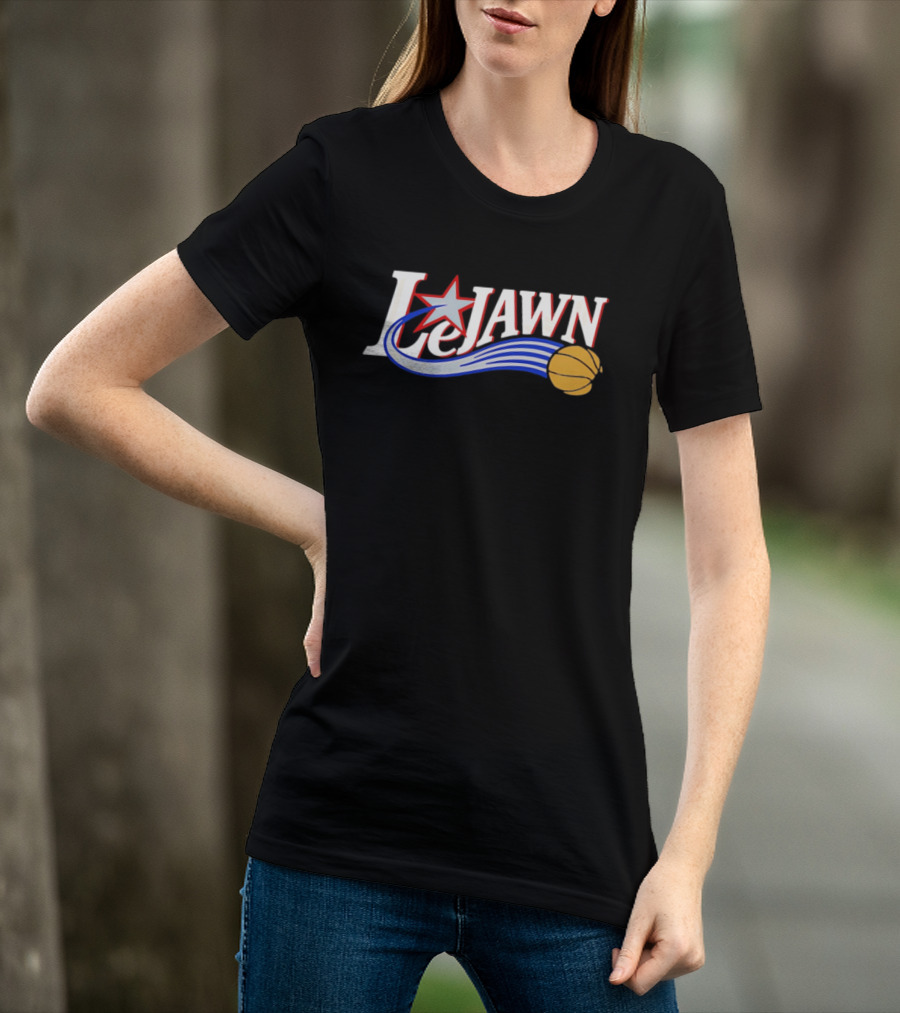LeJawn Philadelphia 76ers LeBron James 23 NBA Niners Basketball Star T-Shirt