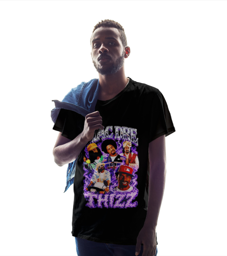 Mac Dre Thizz Collage Purple Rap Music T-Shirt