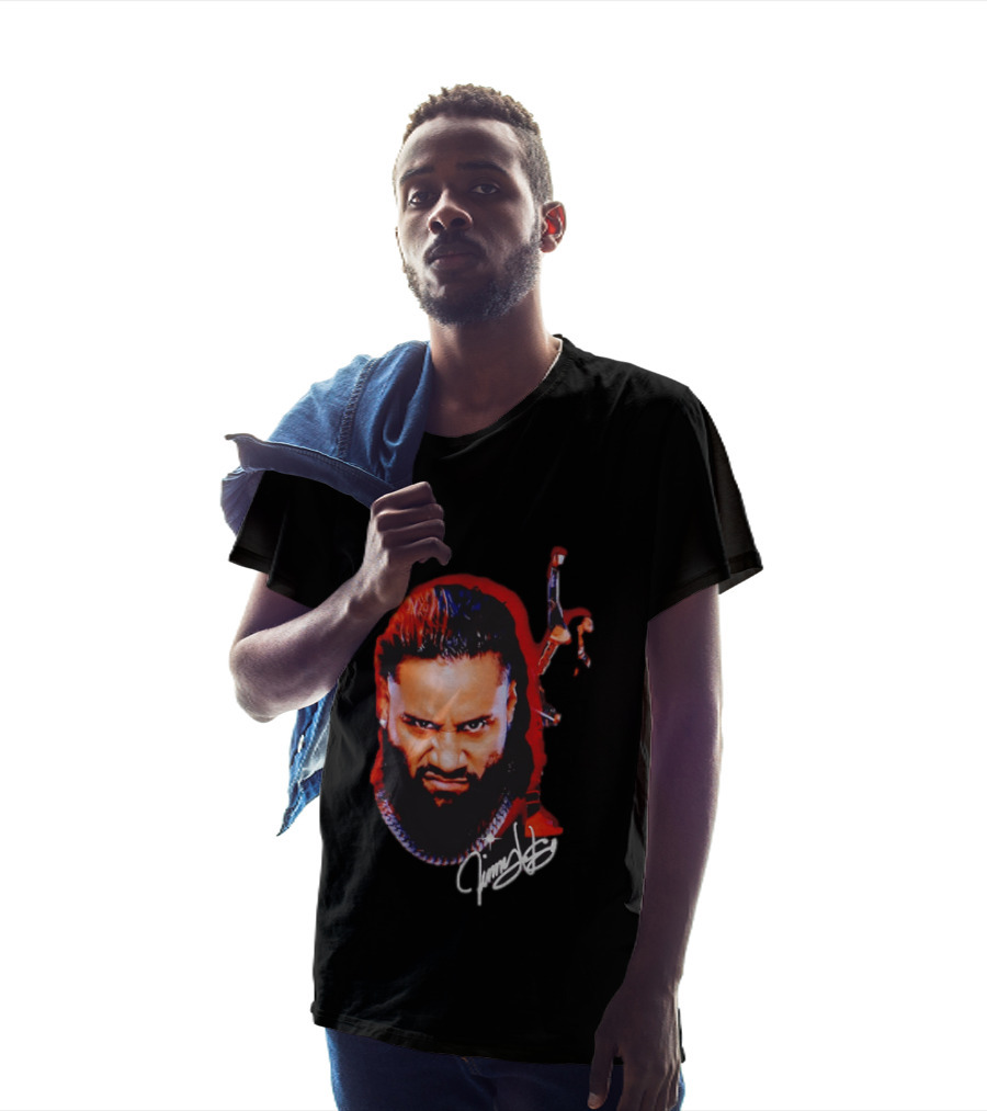 Jimmy Uso Autograph Pointing Sky WWE T-Shirt