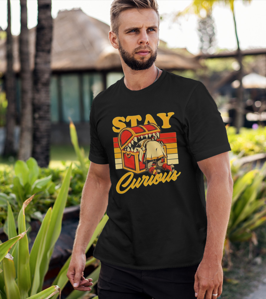 Stay Curious Mimic Dungeons And Dragons Role Playing Game T-Shirt