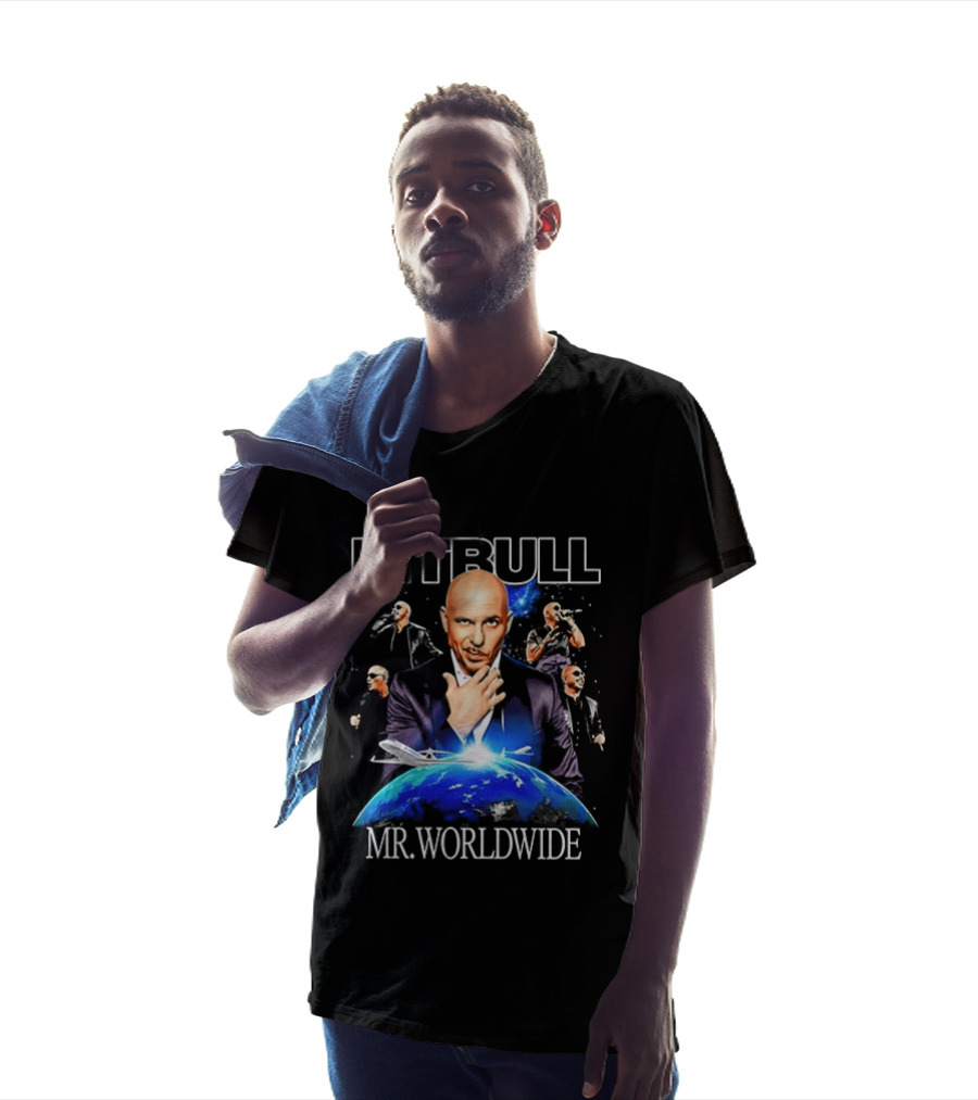 PITBULL Mr Worldwide Armando Christian Pérez Collage T-Shirt