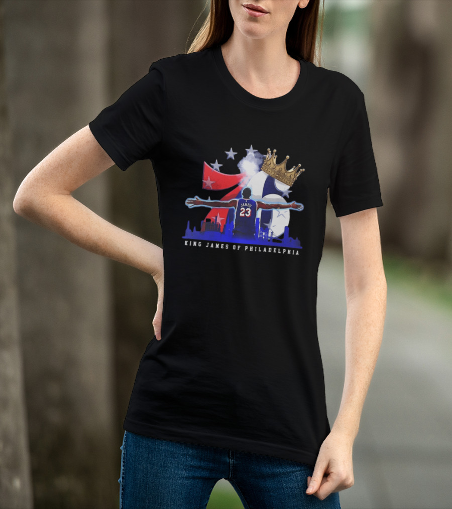 LeBron James NBA 76ers King James Of Philadelphia T-Shirt