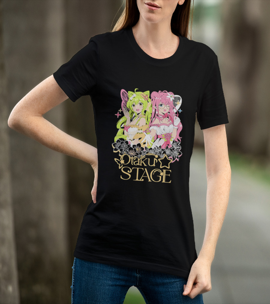 Otaku Stage Inanna Bell Lily Pichu Anime Characters Pastel Aesthetic T-Shirt