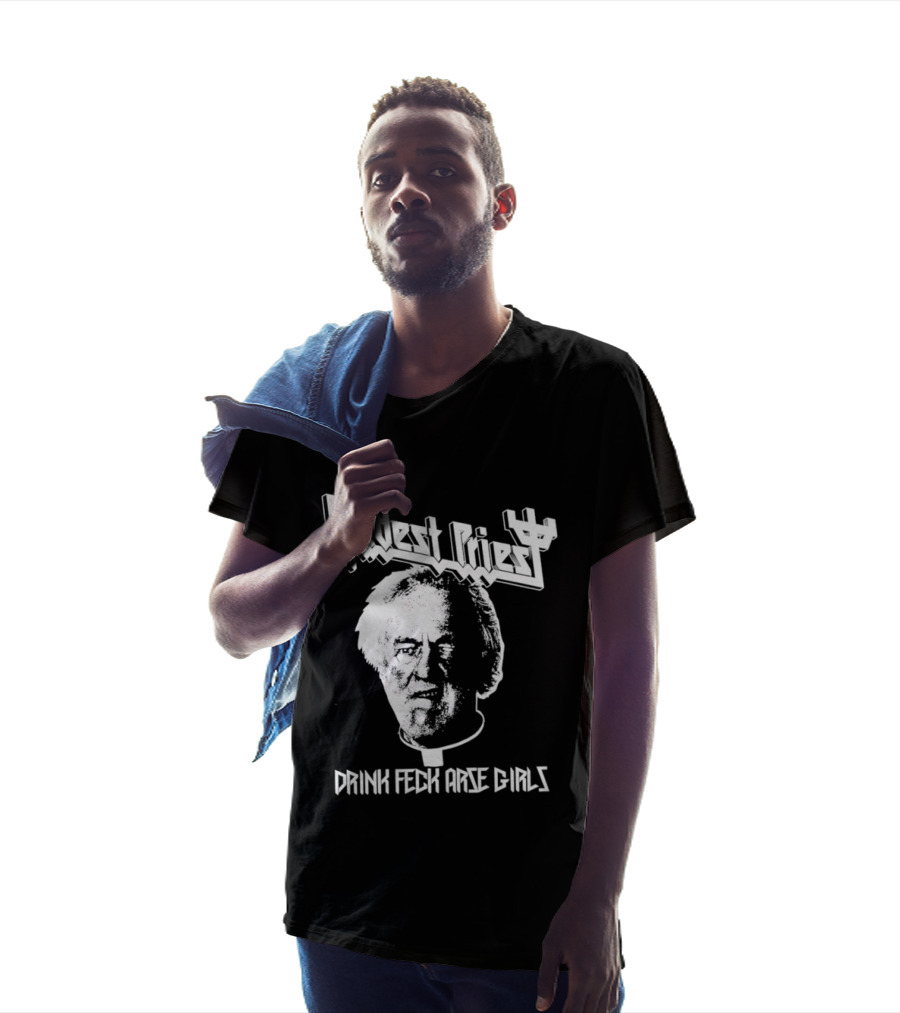 Rudest Priest Drink Feck Arse Girls Father Jack Hackett T-Shirt