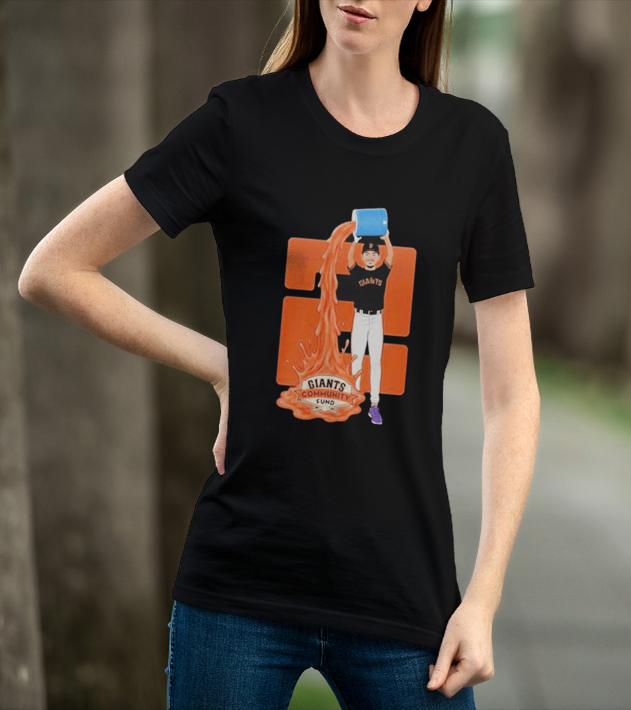 San Francisco Giants Community Fund Player Orange Bucket Splash T-Shirt