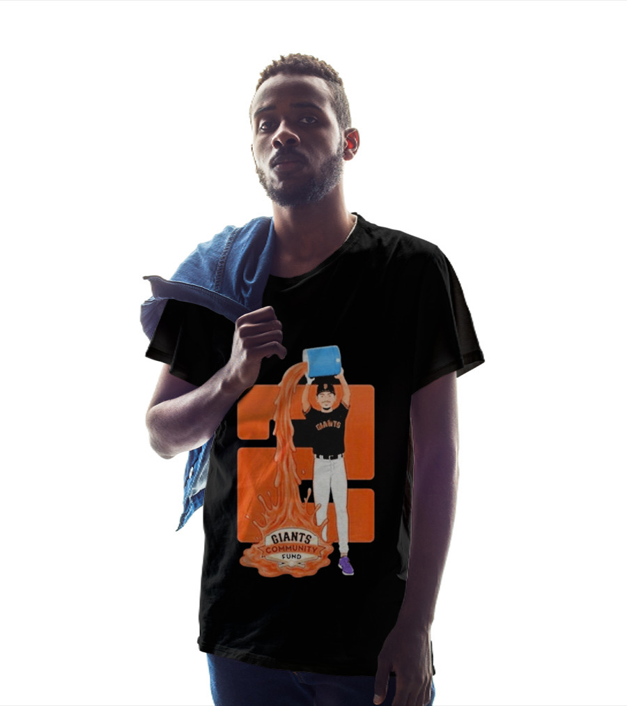 San Francisco Giants Community Fund Player Orange Bucket Splash T-Shirt
