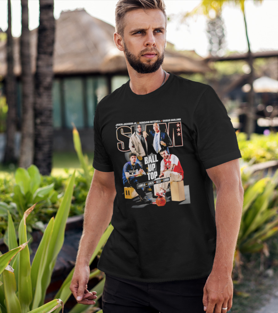Slam Magazine Ball Up Top LaMelo Lonzo Gelo LaVar Chicago Bulls Legends T-Shirt