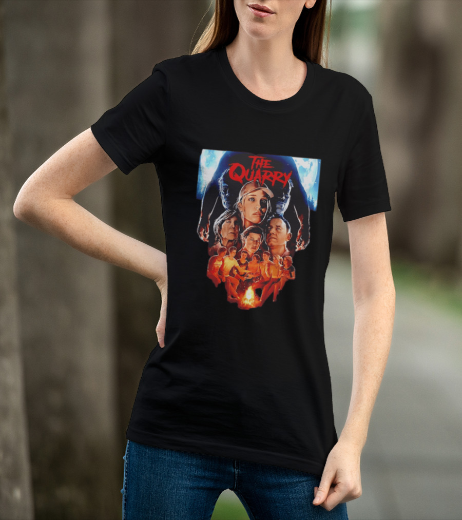 The Quarry Movie Cast Campfire Scene With Moonlit T-Shirt