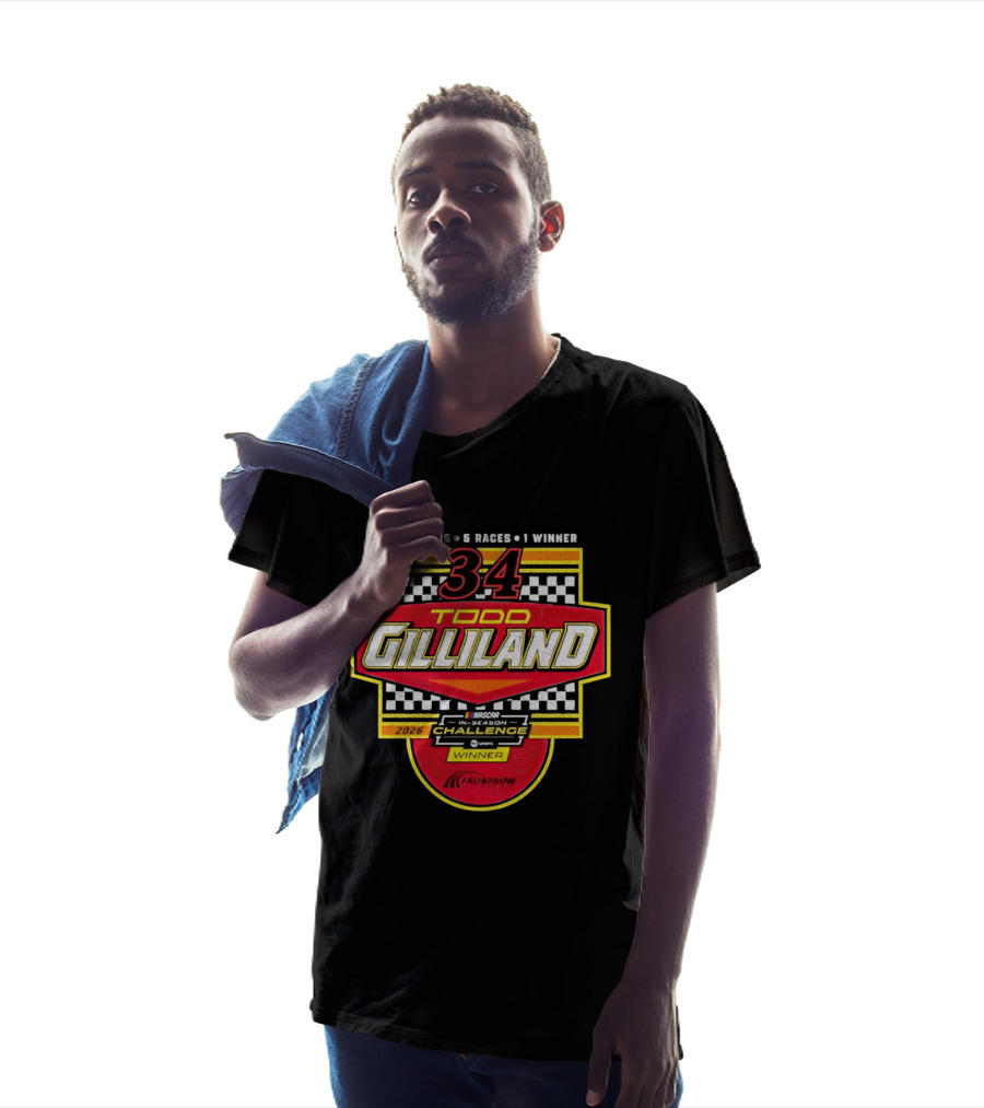 Todd Gilliland 34 Drivers Races Winner 2026 Challenge T-Shirt