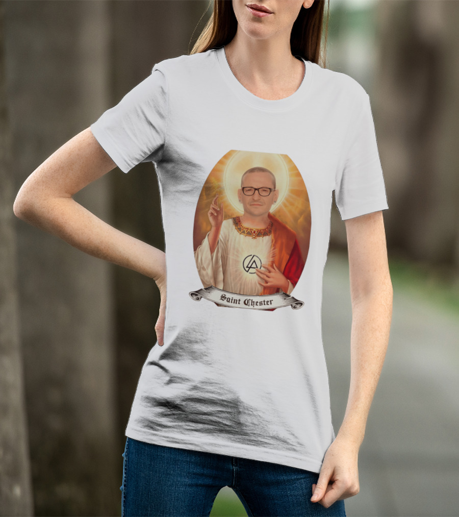 Chester Bennington Saint Chester Linkin Park Memorial T-Shirt