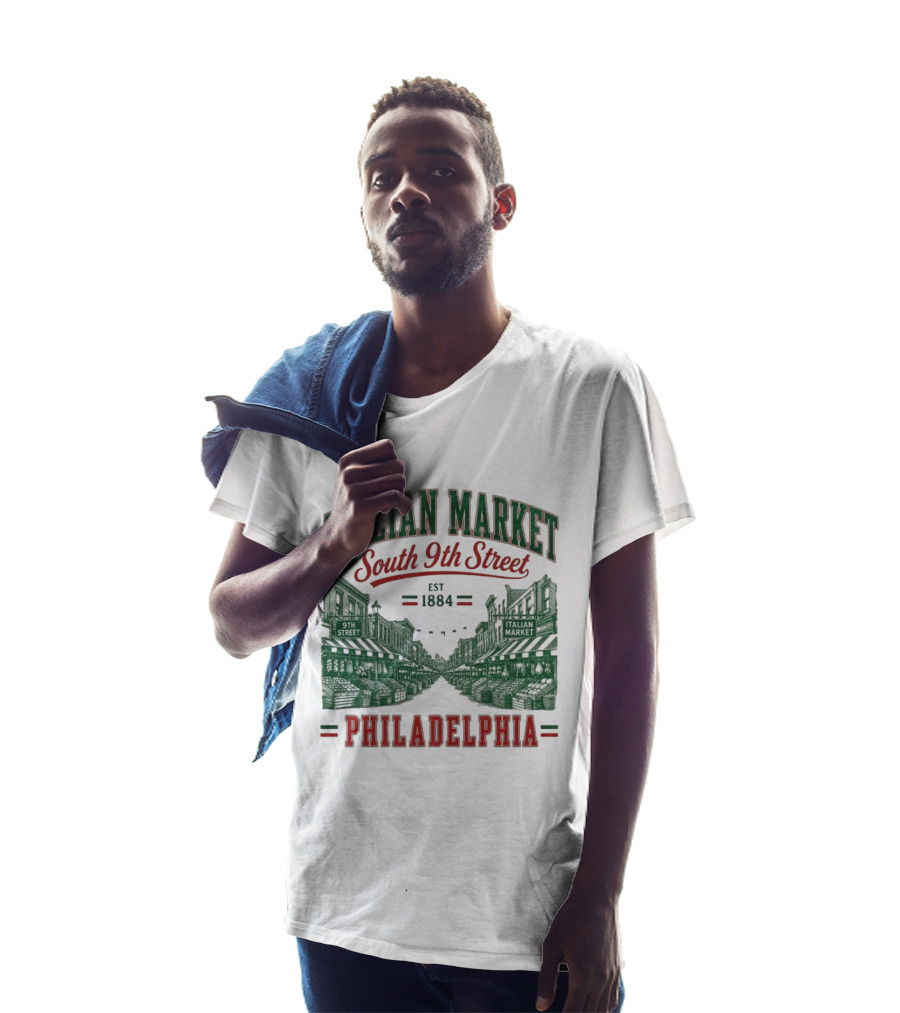 Italian Market South 9th Street Philadelphia Est 1884 T-Shirt