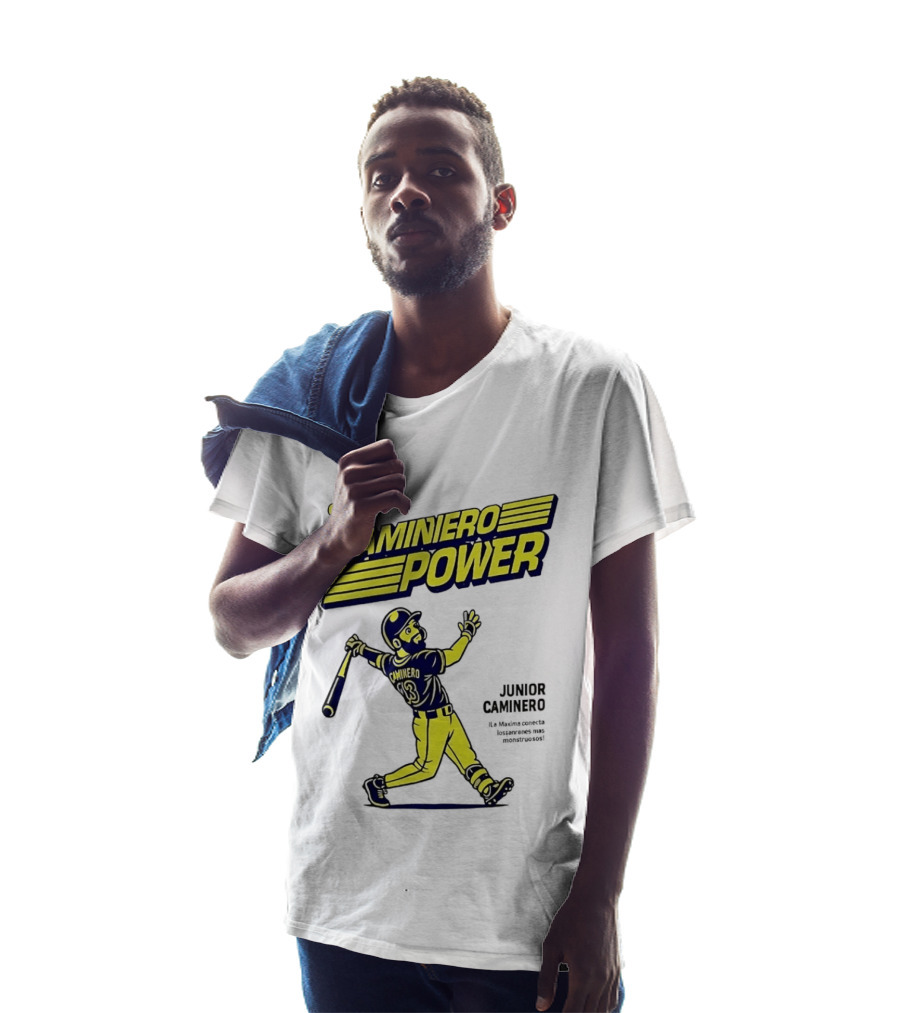 Junior Caminero Tampa Bay Caminero Power Baseball 13 T-Shirt