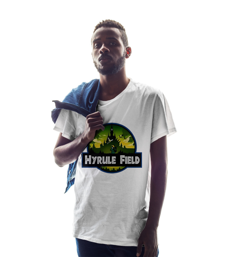 Hyrule Field Link Legend Of Zelda Jurassic Park Fusion T-Shirt
