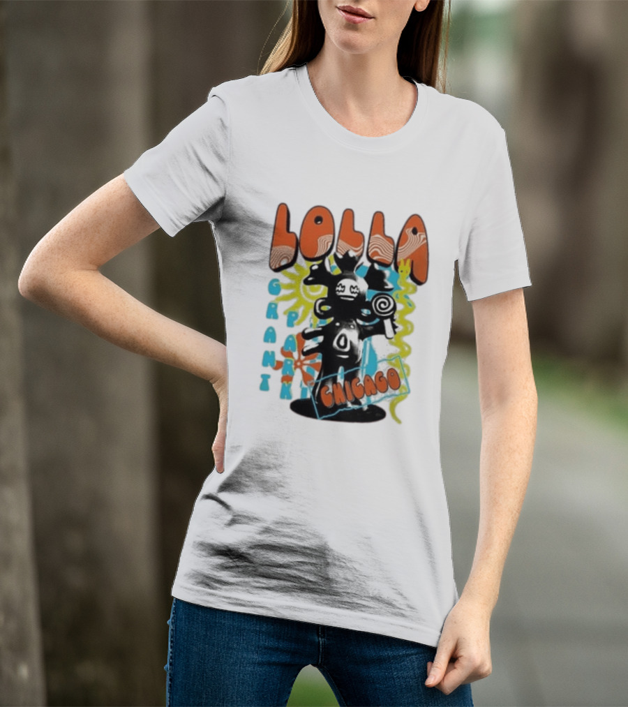 Lollapalooza Festival Lolla Grant Park Chicago Lineup July 30 Aug 2 2026 T-Shirt