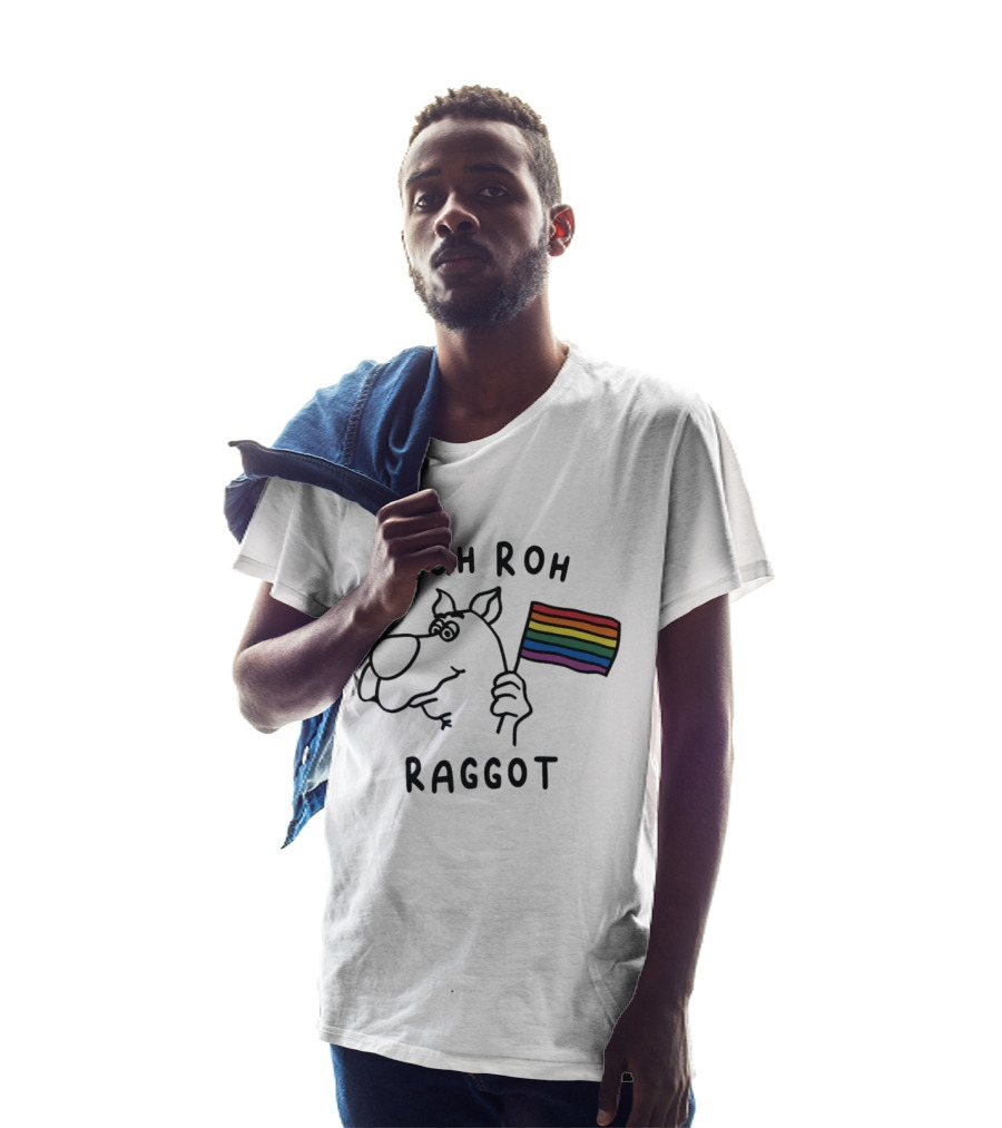 Ruh Roh Raggot Scooby Doo Rainbow Pride Flag T-Shirt