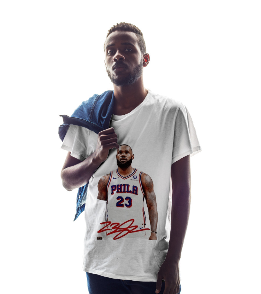 Philadelphia 23 LeBron James NBA Jersey Philly Arrival T-Shirt