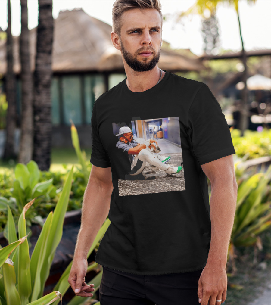 Jalen Hurts Philadelphia Eagles Smoking Trophy Cigar Celebratory Moment T-Shirt
