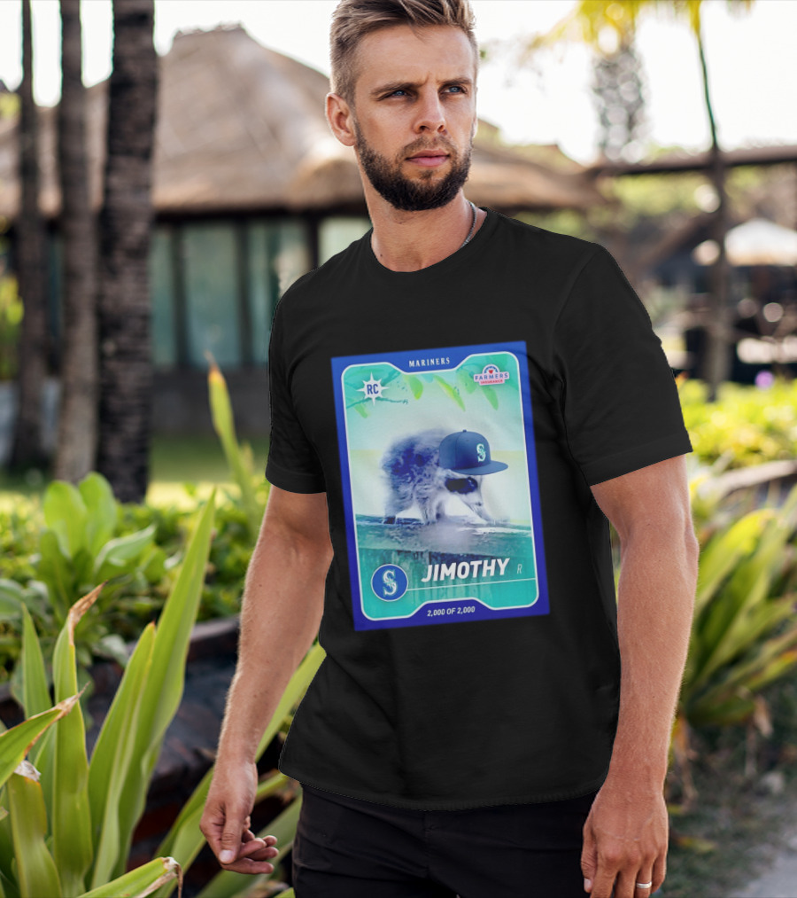 Seattle Mariners Jimothy Night Farmers Insurance Rookie Card 2000 Of 2000 T-Shirt