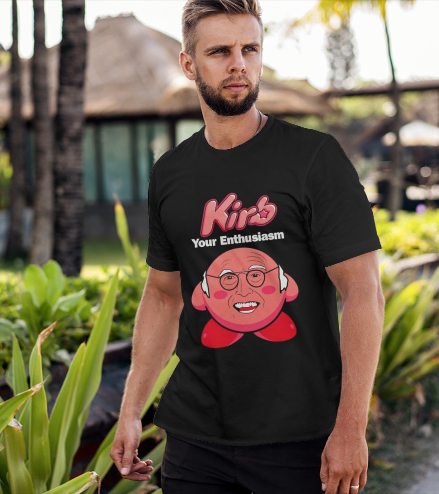 Kirb Your Enthusiasm Kirby Larry David T-Shirt