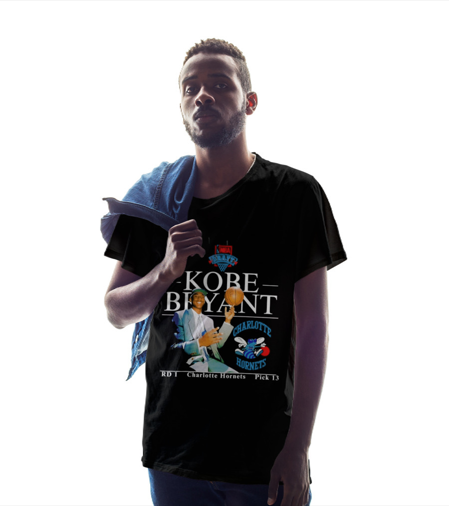 Kobe Bryant Charlotte Hornets RD 1 Pick 13 T-Shirt