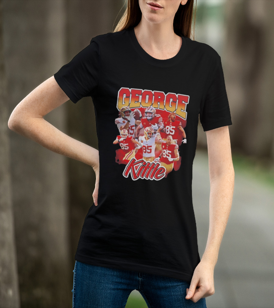 George Kittle 90s Bootleg Vintage Style Football Fan Collection T-Shirt
