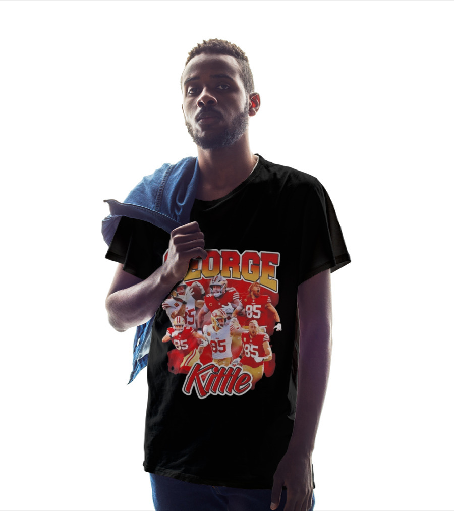 George Kittle 90s Bootleg Vintage Style Football Fan Collection T-Shirt