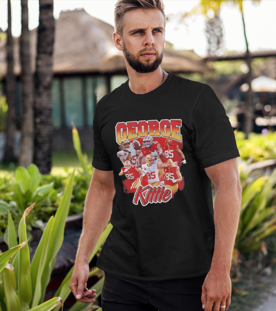 George Kittle 90s Bootleg Vintage Style Football Fan Collection T-Shirt