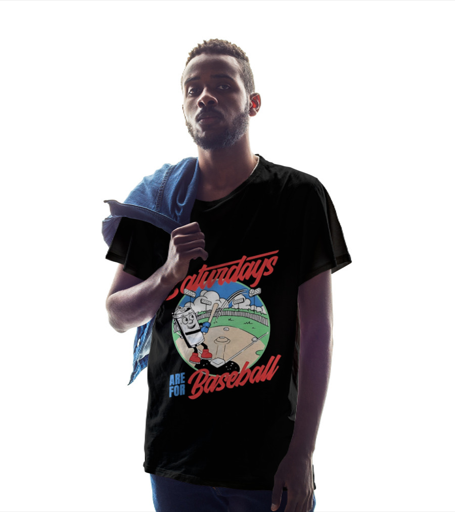 Saturdays Are For Baseball Beer Batter Classic Game Field Fun T-Shirt