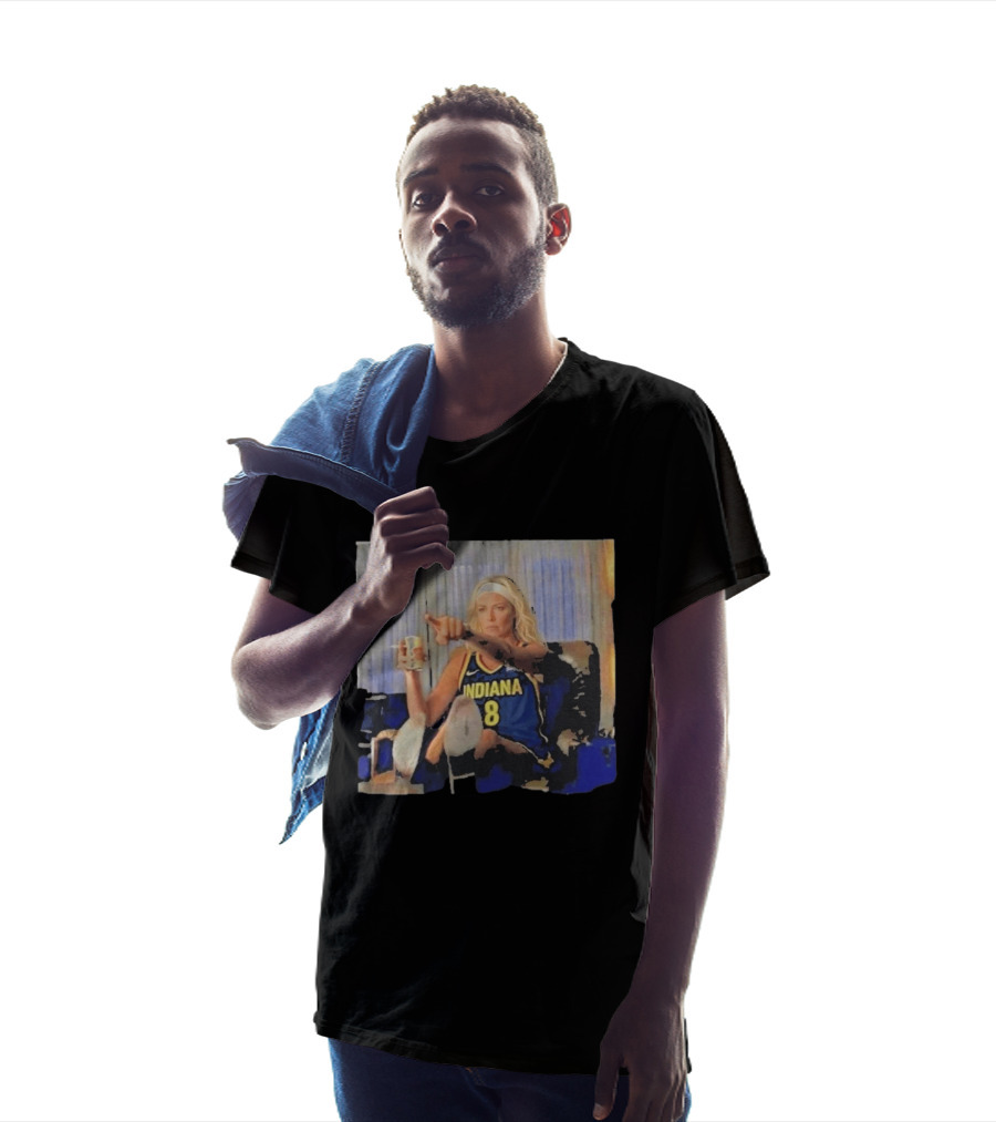 Sophie Cunningham Indiana Number 8 Rick Dalton Leonardo DiCaprio Pointing Scene T-Shirt