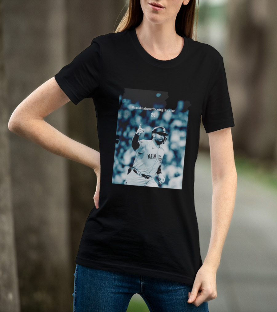 New York Yankees Float Like A Butterfly Sting Like A Bee T-Shirt