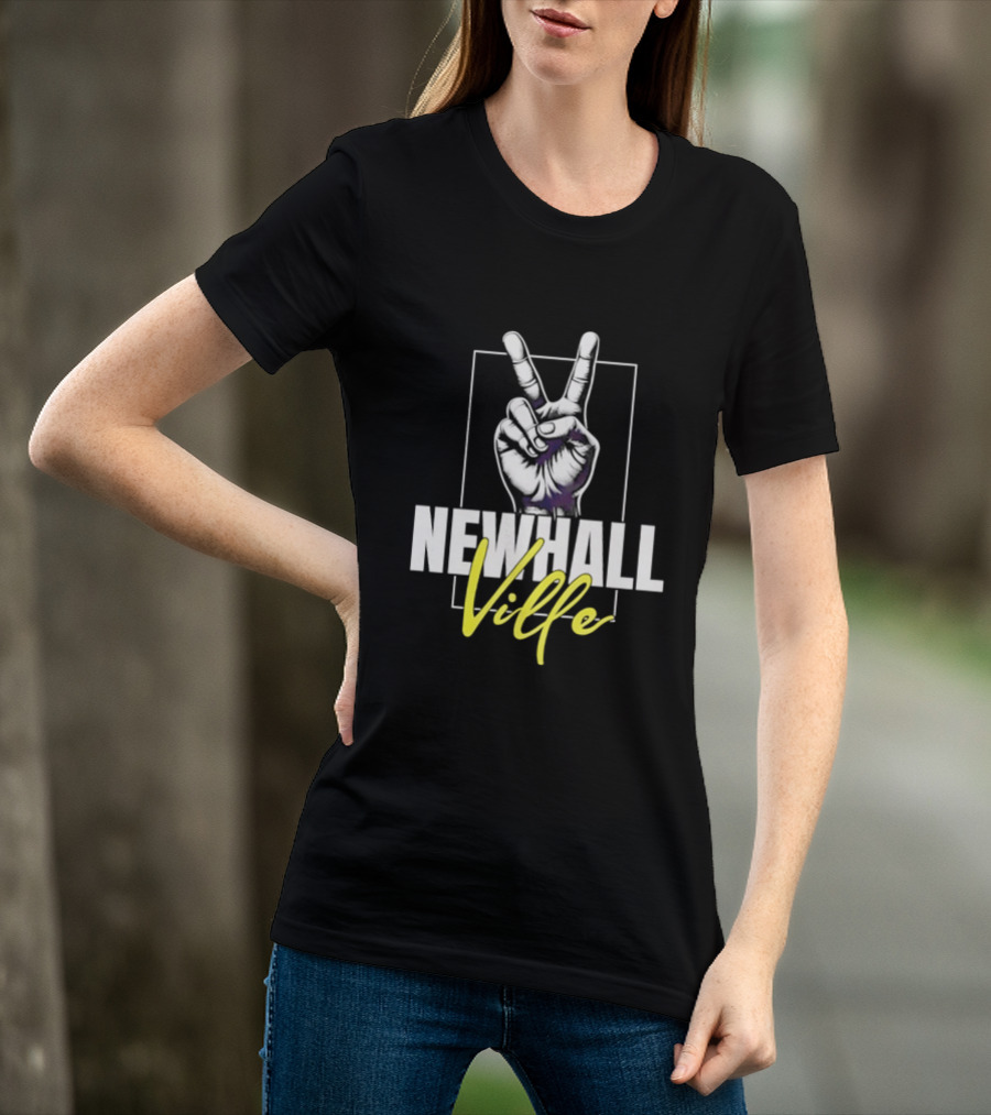 Newhall Ville Peace Gesture Hand T-Shirt