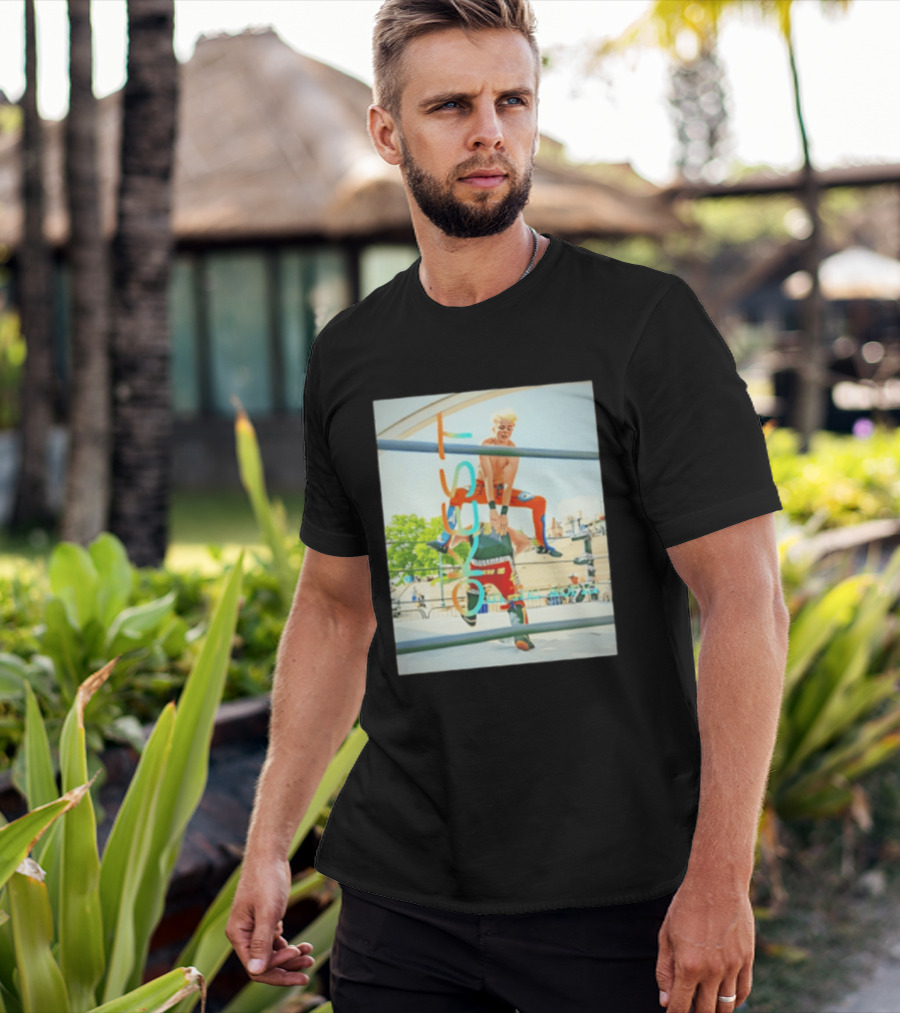 OKest Leapfrog In The World Wrestling Event Colorful Spectacle T-Shirt