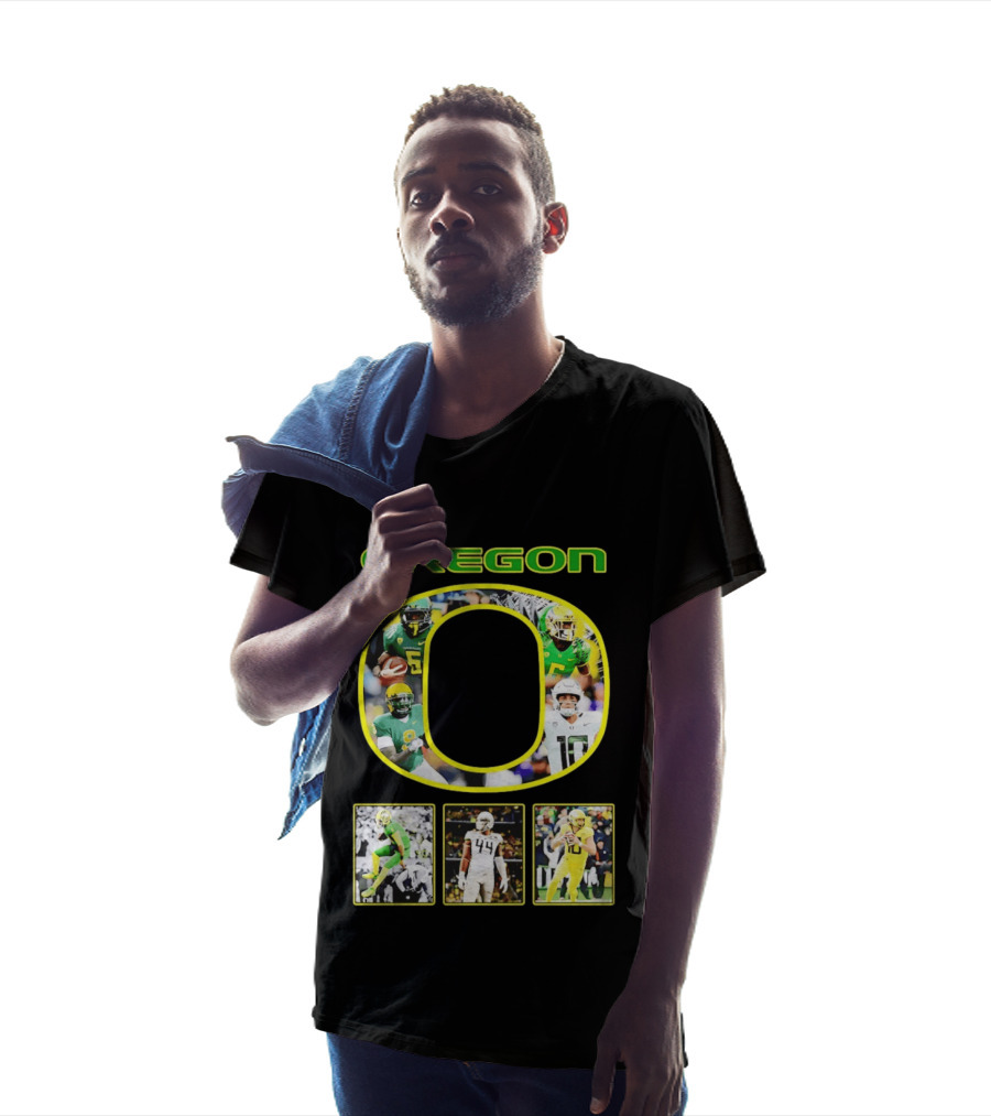Oregon Ducks Football Players Collage NCAA Team Spirit T-Shirt