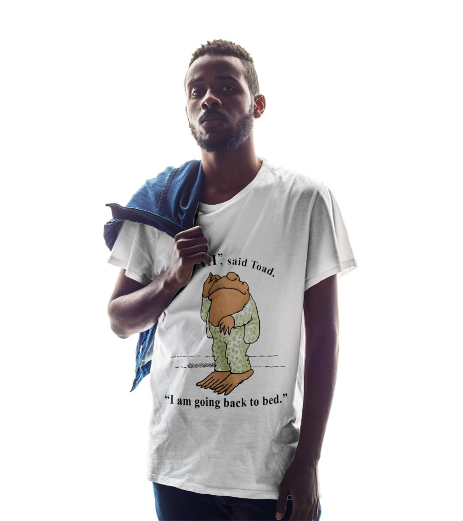 Blah Said Toad I Am Going Back To Bed Pajamas T-Shirt