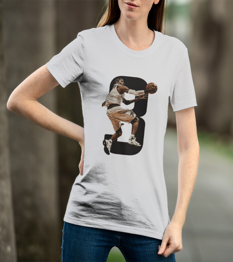 Allen Iverson Number 3 Basketball Legend Iconic Dunk T-Shirt
