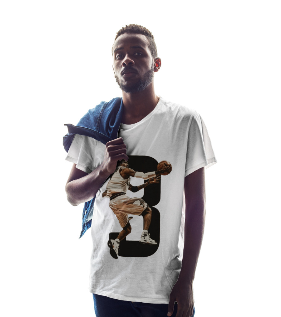 Allen Iverson Number 3 Basketball Legend Iconic Dunk T-Shirt