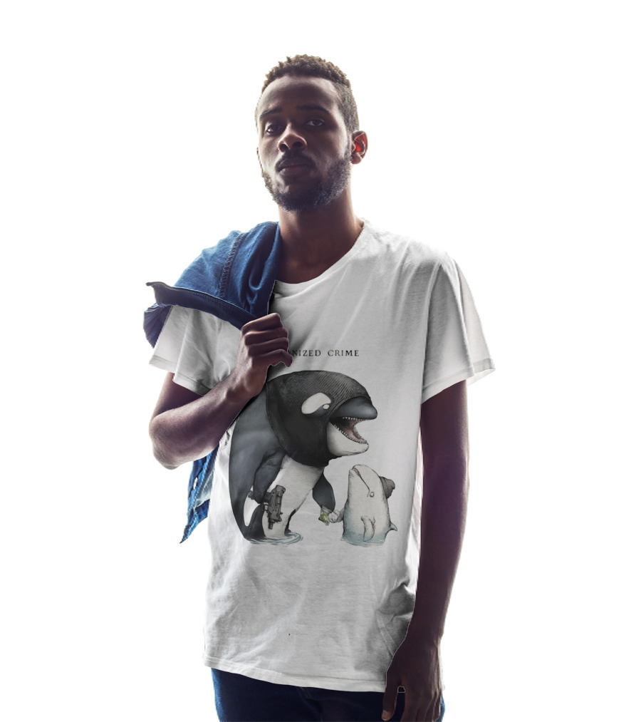 Orcanized Crime Dolphin 2026 Gun And Fish Transaction T-Shirt