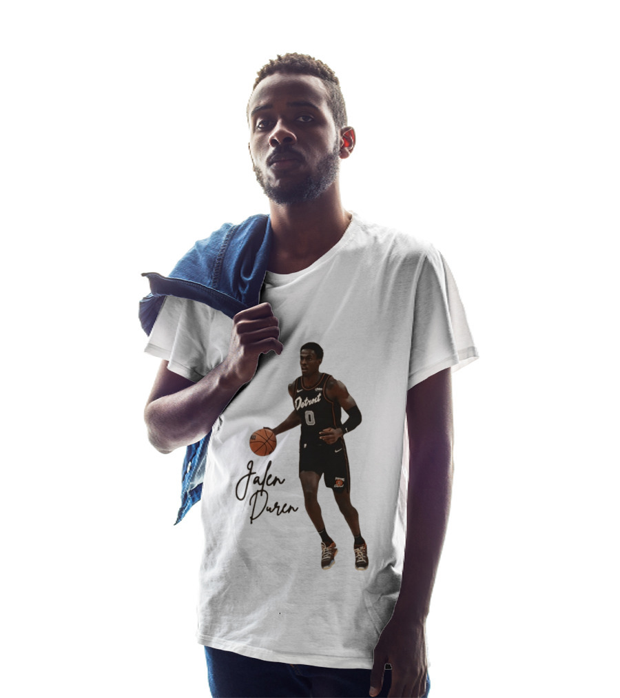 Jalen Duren Detroit Pistons Basketball Player Number 0 T-Shirt