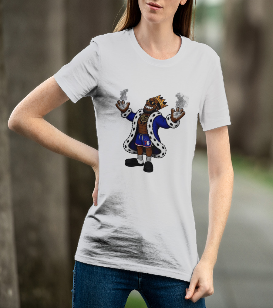 Philadelphia 76ers Muppet King With Crown And Robe T-Shirt