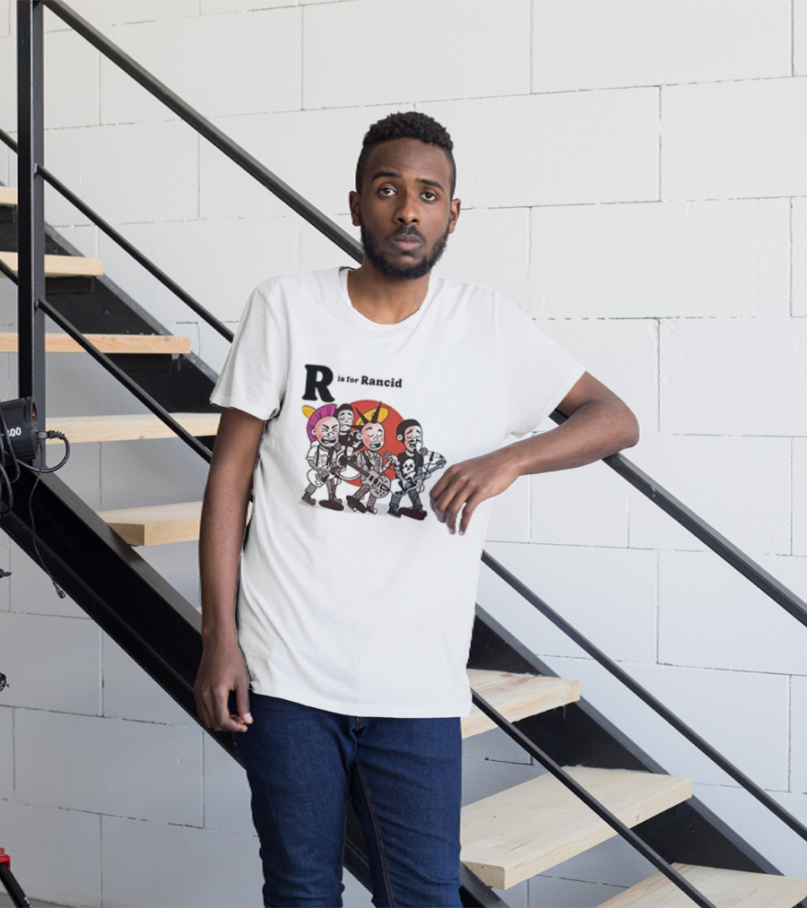 R Is For Rancid Punk Band Cartoon Characters T-Shirt