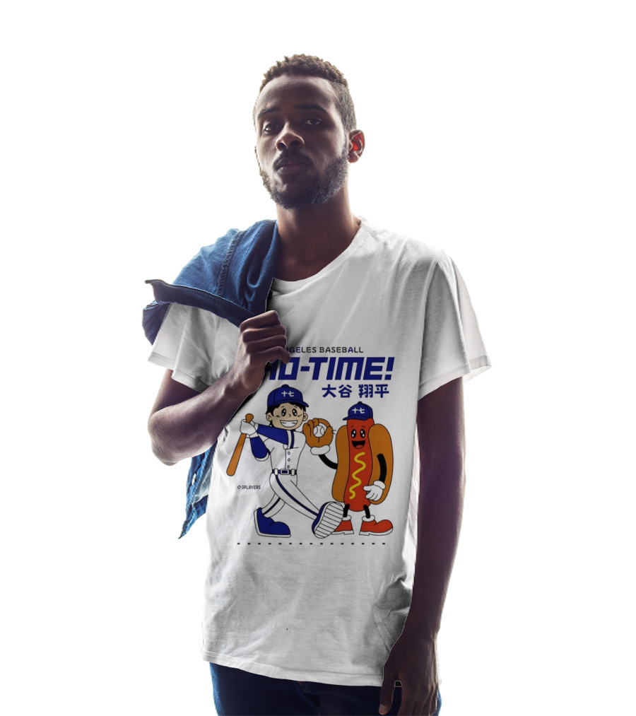 Los Angeles Baseball Shohei Ohtani Sho Time Animated Characters T-Shirt