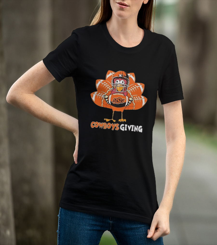 CowboysGiving Oklahoma State OSU Turkey Football Thanksgiving 2025 T-Shirt