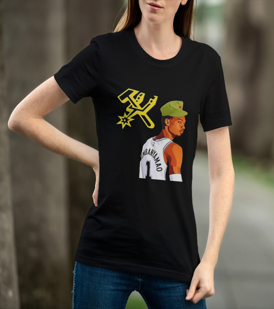 Victor Wembanyama Wemby Mao Communist Red Star Basketball Player Jersey T-Shirt