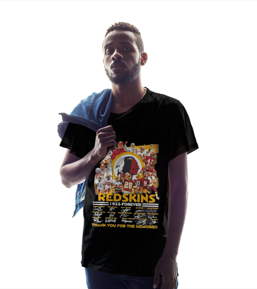 Redskins 1933 Forever Collage Thank You For The Memories T-Shirt