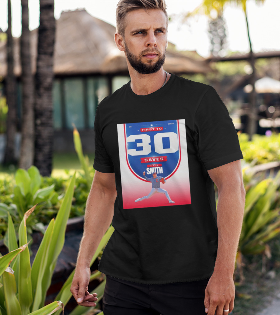 Cade Smith Cleveland Guardians First To 30 Saves Baseball T-Shirt