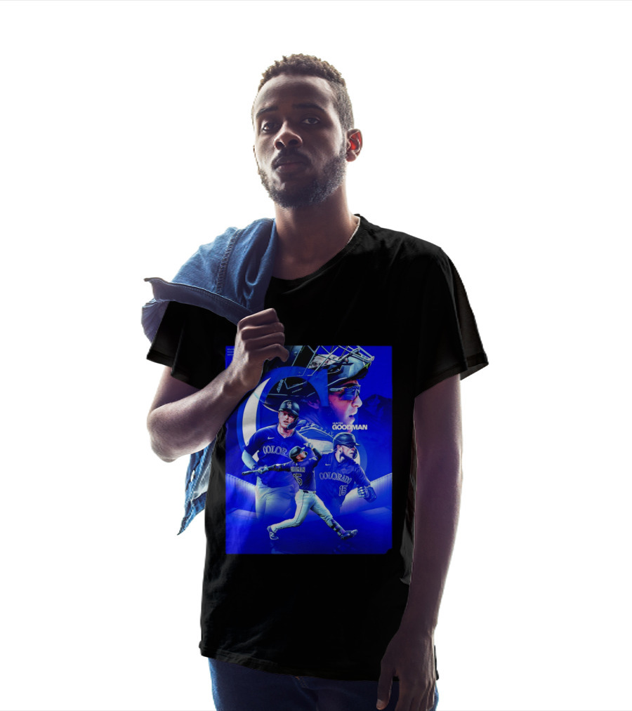 Colorado Rockies Hunter Goodman Catcher Number 15 T-Shirt